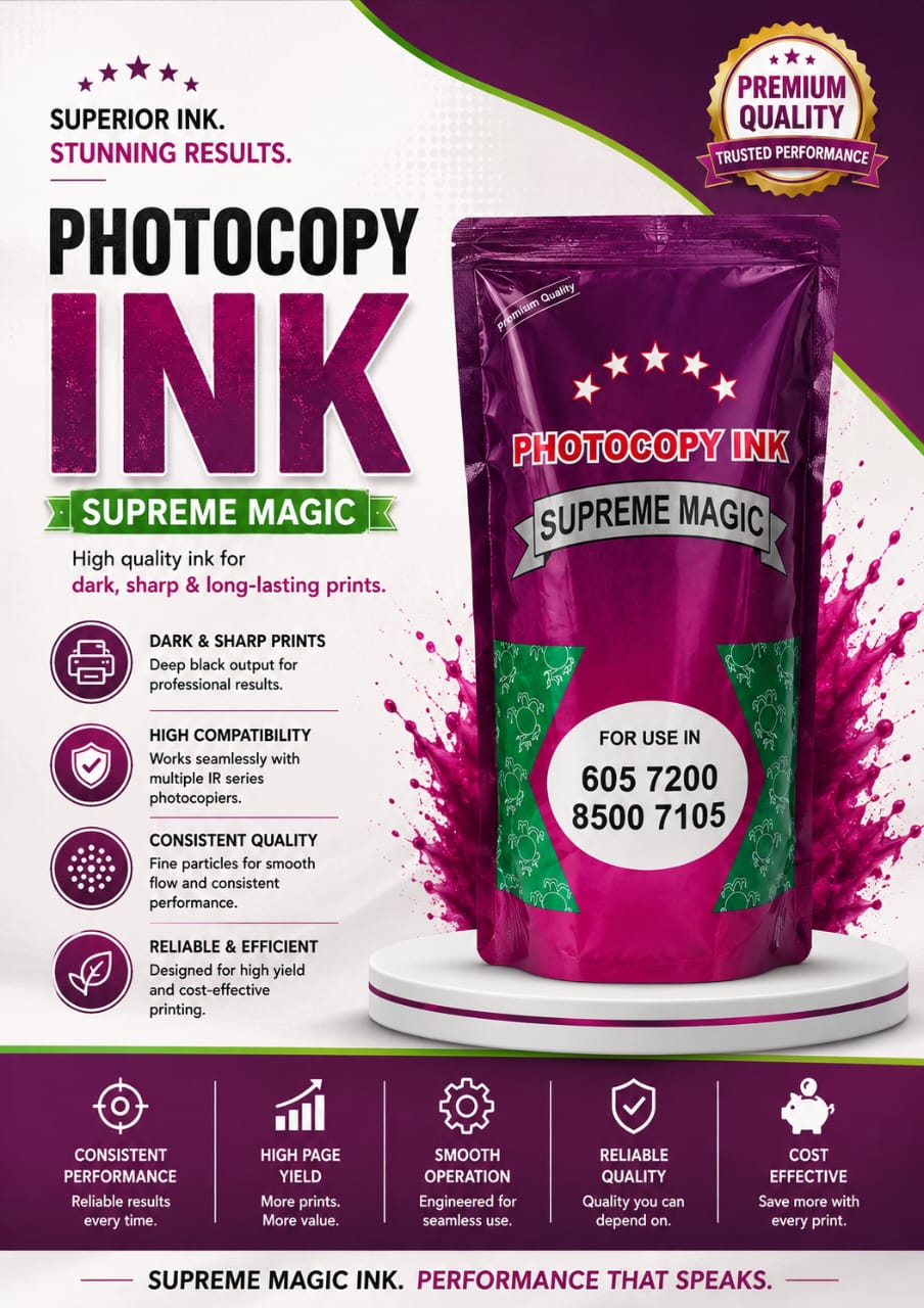 Photocopy Toner Powder Supreme Quality 8500/7200/7105