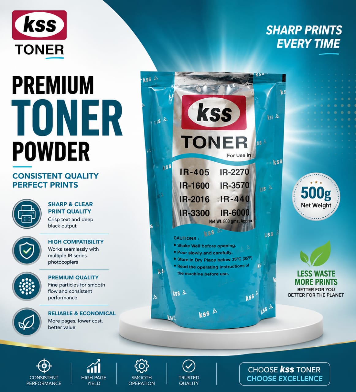 KSS IR405/2270 Toner Pouch (500gm)