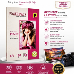 Power Pack Plus High Glossy Inkjet Photo Paper 4R 180 gsm 100 sheets