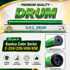 Premium Quality Green Drum For Use in Konica Color Series C-224/226/258/458/658